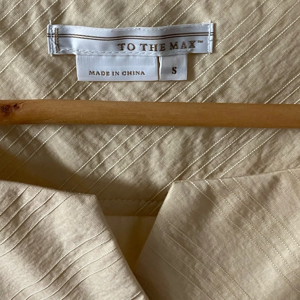 To The Max Ivory And Beige Belted Sundress, S. - Picture 4 of 5